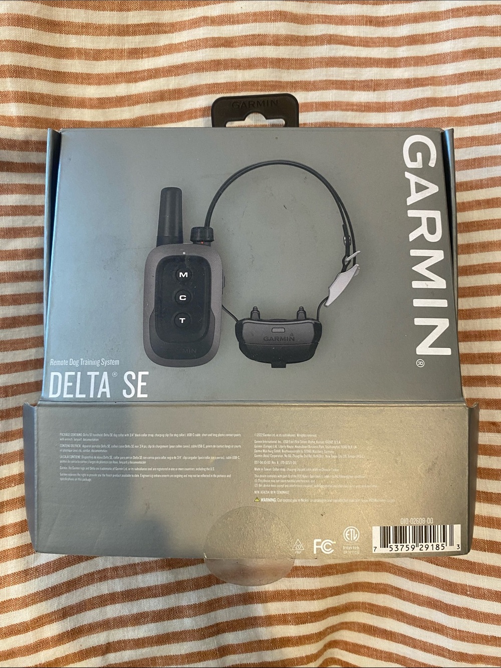 Garmin Delta SE Remote Dog Training System Collar Shock Gray Black